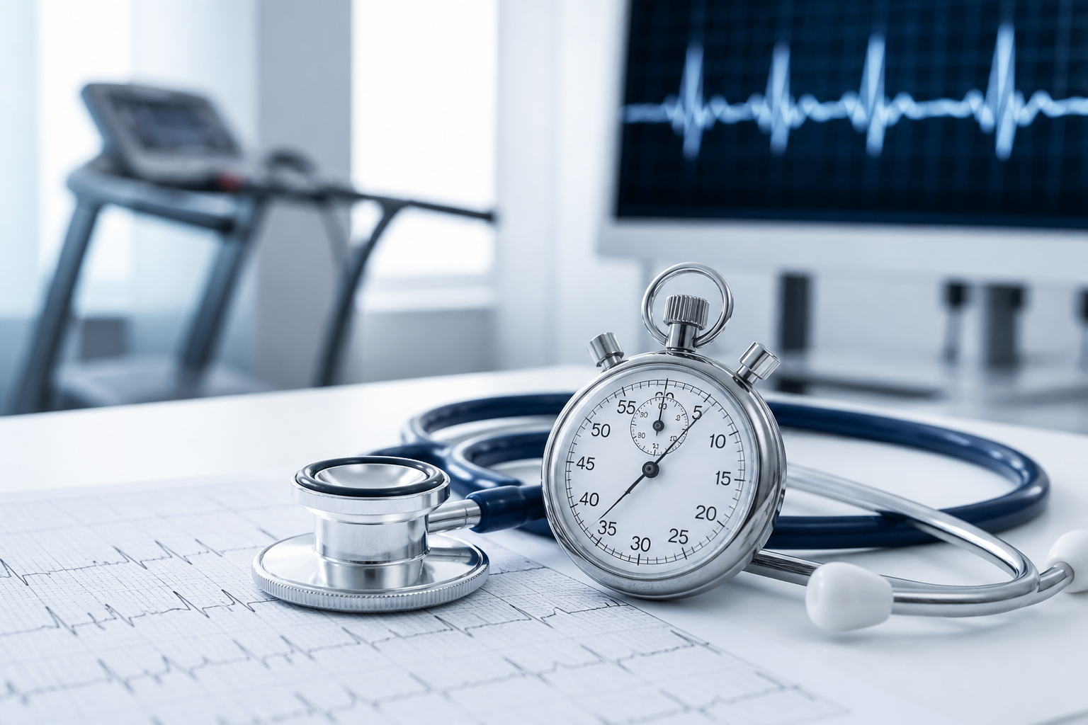 Cardiac stress test clinical concept image