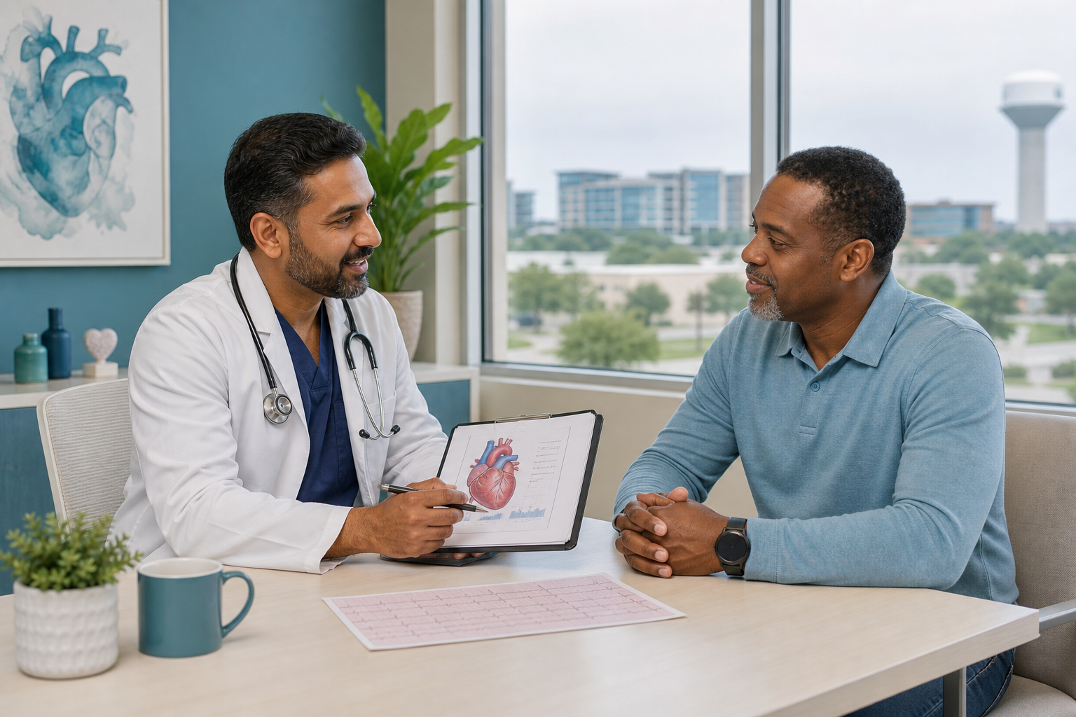 Cardiology consultation for a patient in Frisco